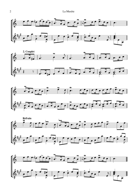 La Musete For Clarinet In Bb And Guitar Page 2