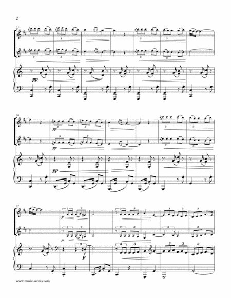 La Paloma 2 Clarinets And Piano Page 2