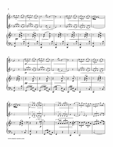 La Paloma 2 Violins And Piano Page 2