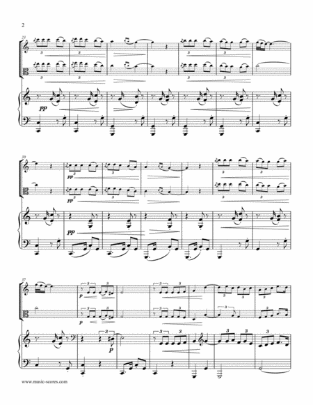 La Paloma Violin Viola And Piano Page 2
