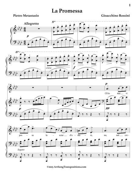 La Promessa A Flat Major Page 2