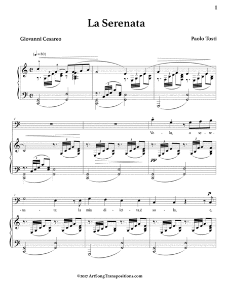 La Serenata C Major Bass Clef Page 2