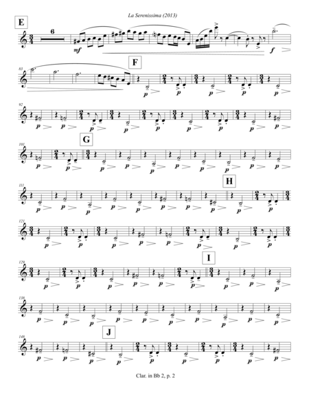 La Serenissima 2013 Clarinet In Bb 2 Page 2