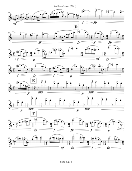 La Serenissima 2013 Flute 1 Page 2