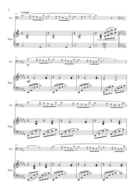 La Vie En Rose For Bassoon And Piano Page 2