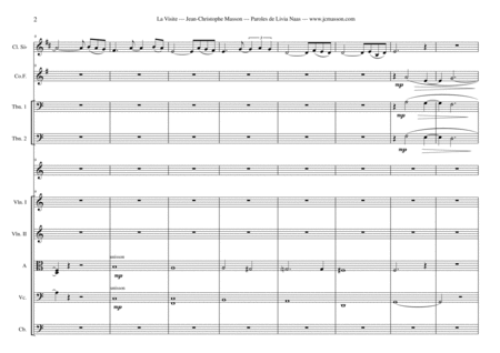 La Visite Orchestral Score With Full Parts Voice And Piano Part Jcm 2008 Page 2