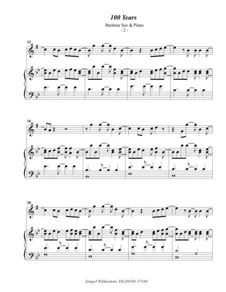 Lady Gaga Applause For Baritone Sax Piano Page 2