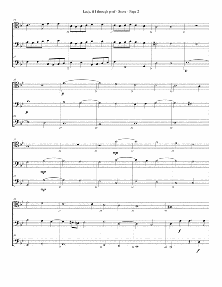 Lady If I Through Grief For Trombone Or Low Brass Trio Page 2
