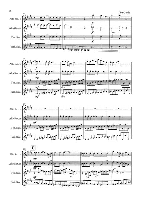 Lady Madonna By The Beatles Saxophone Quartet Aatb Page 2