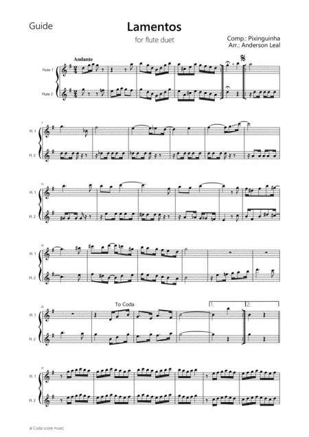 Lamentos By Pixinguinha For Flute Duet Page 2