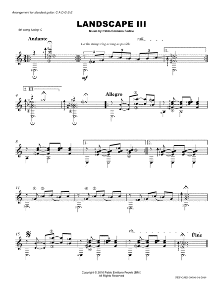 Landscape Iii Standard Guitar Edition Page 2