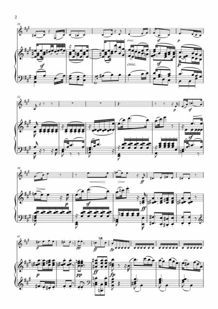 Larghetto For Clarinet In A And Piano Page 2