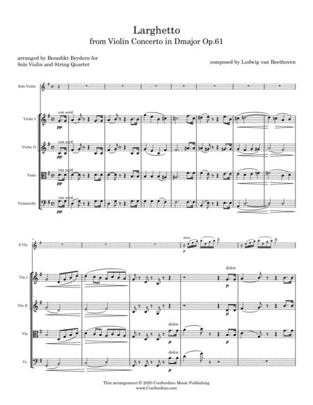 Larghetto From Violin Concerto Op 61 Page 2