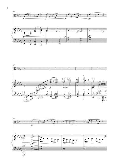 Largo From Symphony No 9 Arranged For Viola Piano Page 2