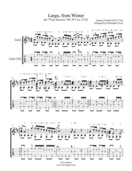 Largo From Winter Guitar Solo Page 2