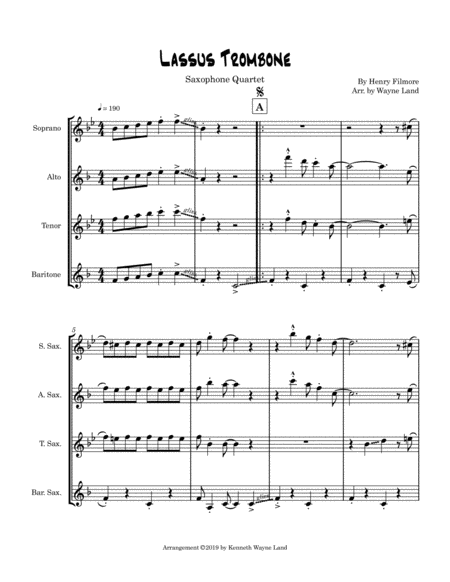 Lassus Trombone Saxophone Quartet Page 2