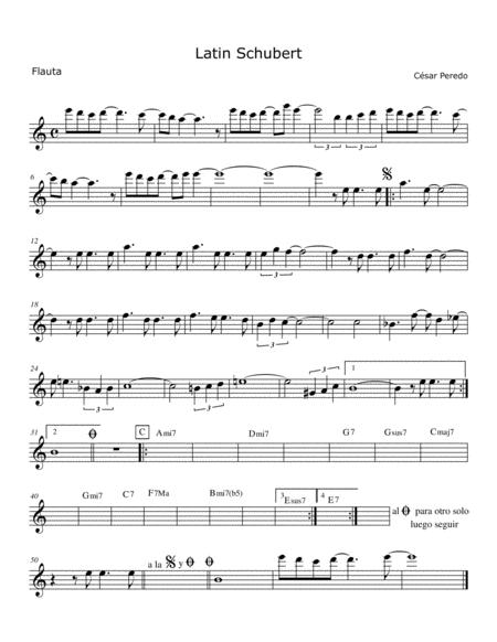 Latin Schubert For Flute And Jazz Combo Latin Jazz Page 2