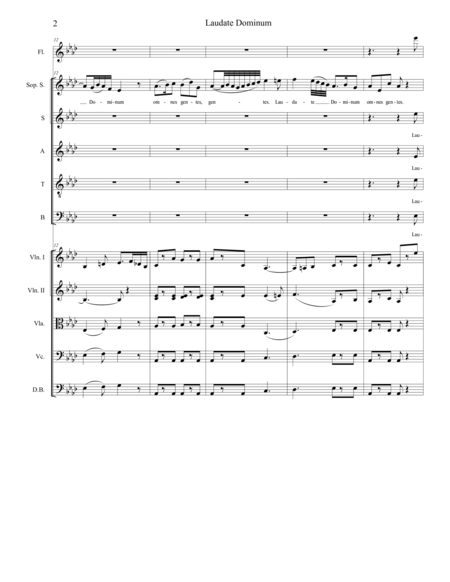 Laudate Dominum Full Score Page 2