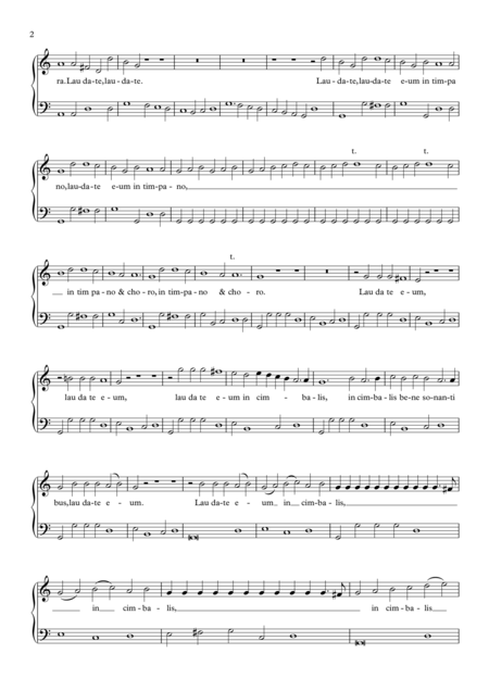 Laudate Dominum Urtext Modern Clefs Page 2