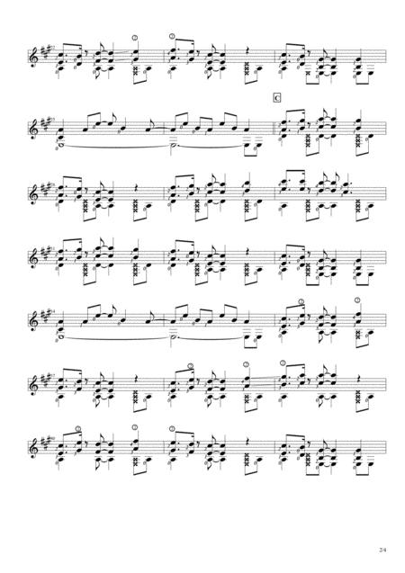 Lawang Solo Guitar Score Page 2