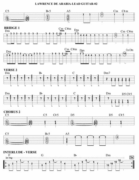 Lawrence De Arabia Guitar Tab Page 2