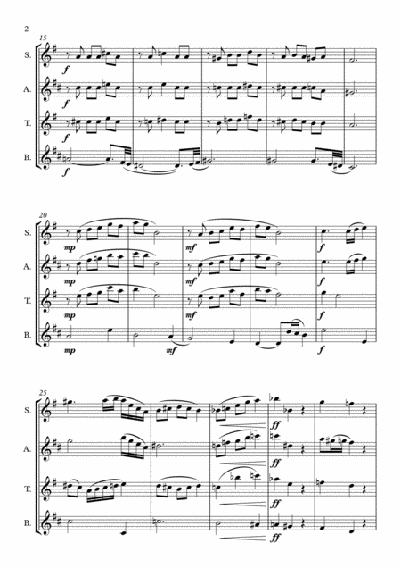 Lazytones Saxophone Quartet Satb Page 2