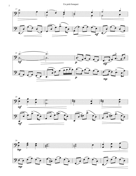 Le Bouquet For 2 Cellos Page 2