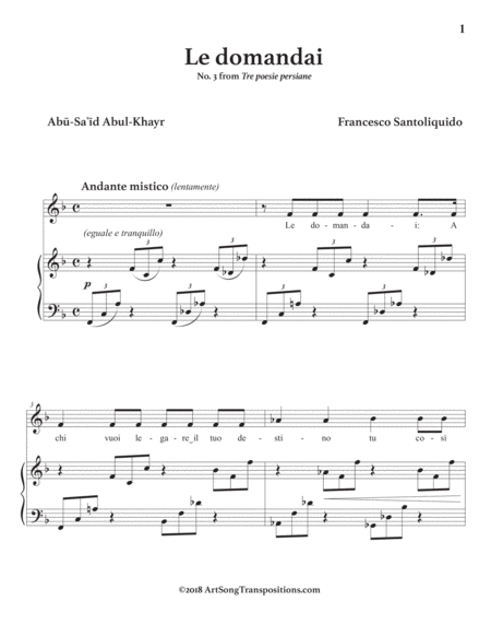 Le Domandai F Major Page 2