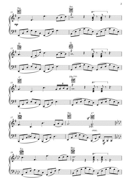 Le Vent Le Cri By Morricone Piano Solo Page 2