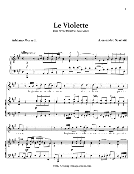 Le Violette A Major Page 2