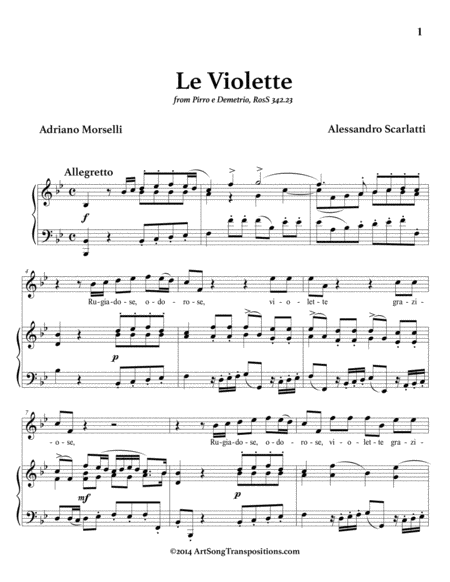 Le Violette B Flat Major Page 2