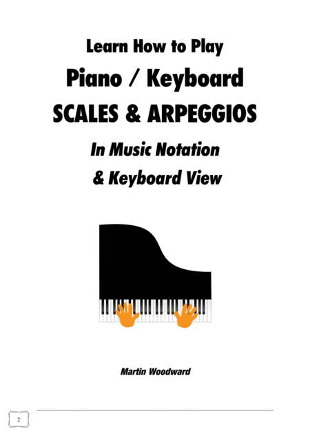 Learn How To Play Piano Keyboard Scales Arpeggios In Music Notation Keyboard View Page 2