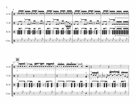 Lemonade Drumline Cadence Page 2