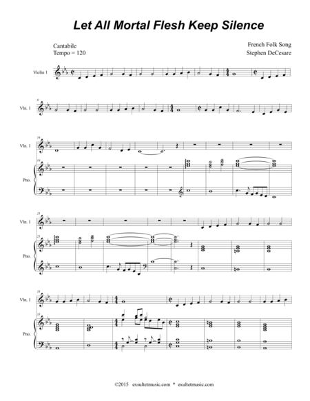 Let All Mortal Flesh Keep Silence For String Quartet Page 2