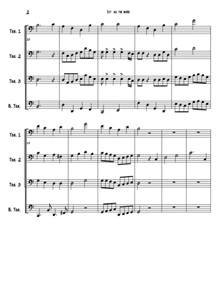 Let All The World Trombone Praise Page 2