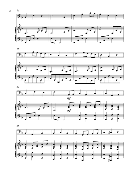 Let All Things Now Living Bass C Instrument Solo Page 2