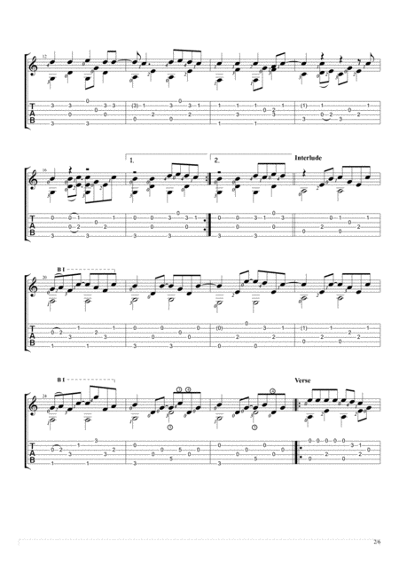 Let Her Go Fingerstyle Guitar Solo Page 2