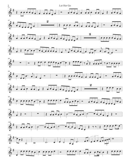 Let Her Go Original Key Oboe Page 2