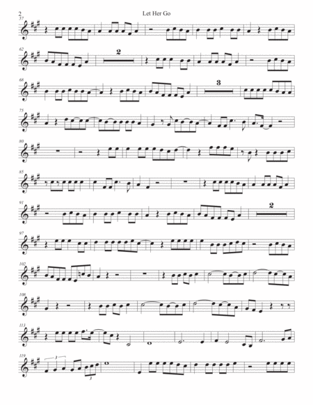 Let Her Go Original Key Tenor Sax Page 2