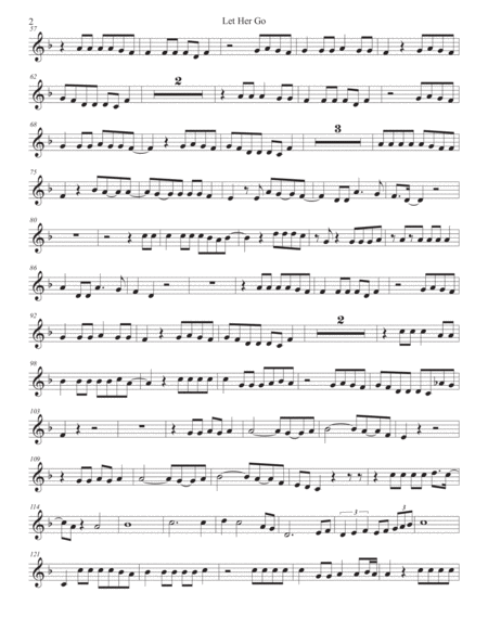 Let Her Go Violin Page 2