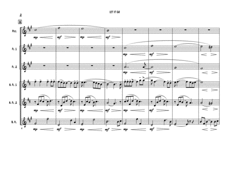 Let It Go From Frozen Flute Choir Sextet Page 2