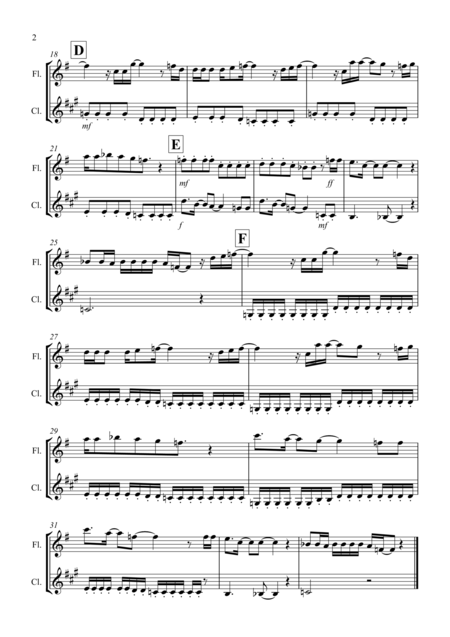 Let It Go From Frozen For Flute And Clarinet Duet Page 2