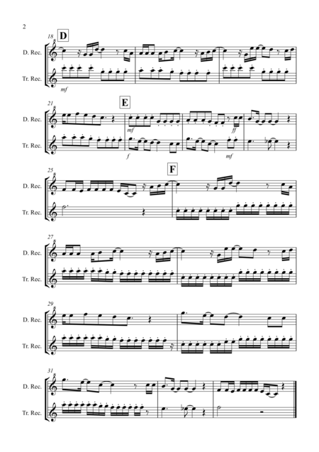 Let It Go From Frozen For Recorder Duet Page 2