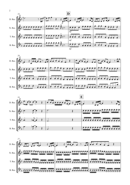 Let It Go From Frozen For Recorder Quartet Page 2