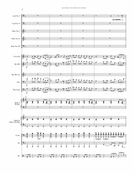 Let It Snow Let It Snow Let It Snow Chicago Full Score Set Of Parts Page 2