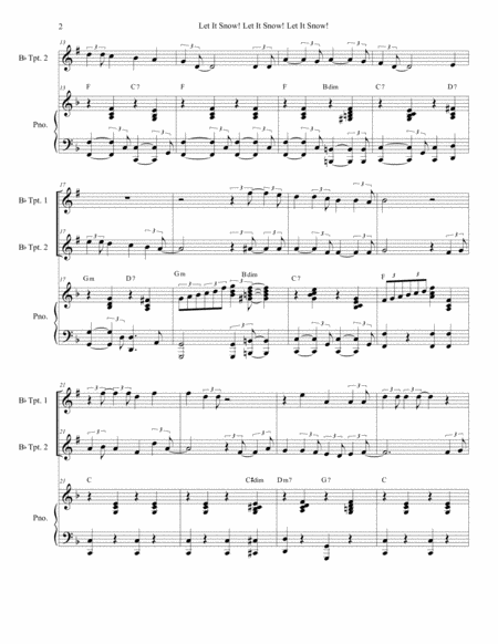 Let It Snow Let It Snow Let It Snow Duet For Bb Trumpet Page 2