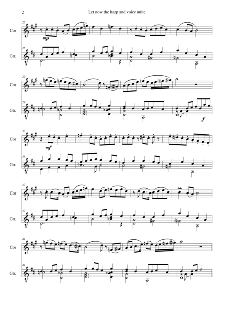 Let Now The Harp And Voice Unite For Cor Anglais And Guitar Page 2