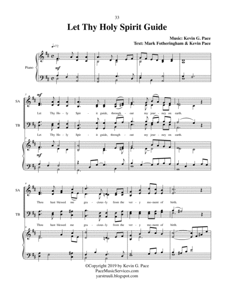 Let Thy Holy Spirit Guide Satb Choir With Piano Accompaniment Page 2
