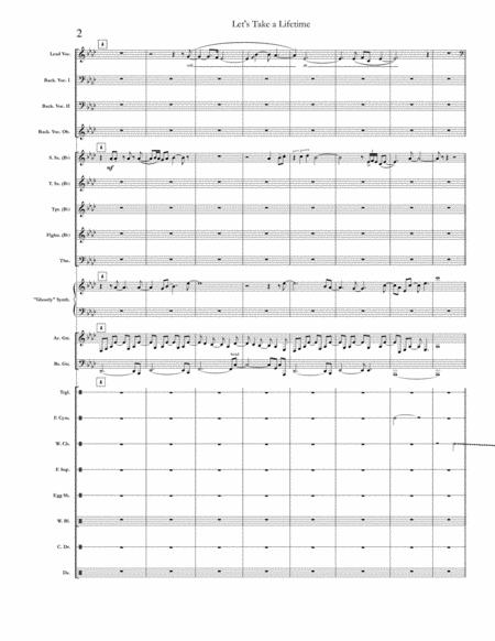 Lets Take A Lifetime Chicago Full Score Set Of Parts Page 2