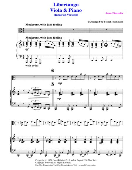 Libertango For Viola And Piano Video Page 2